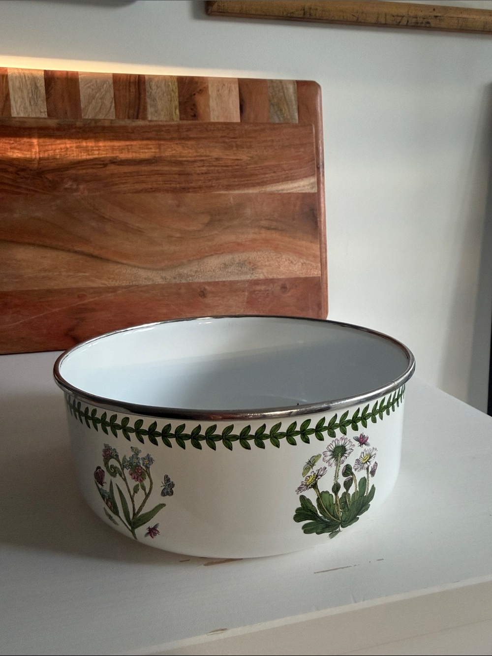 Portmeirion Vintage Botanic Garden Enamel Dish Diameter 7.25”